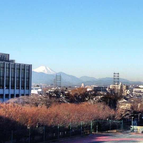 This was an amazing moment for me; the first time I saw Mt. Fuji from my dorm!! How cool is that, I can see an amazing landmark from the comfort or my own building!